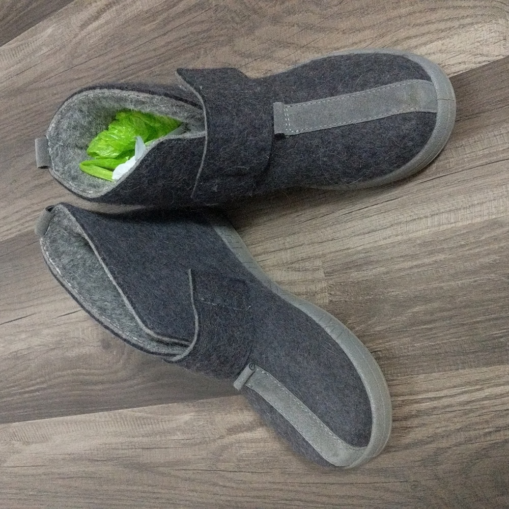 #319Russian Winter 100%Wool Ankle boots. Fully lined with wool. Size:EU-36 US-7